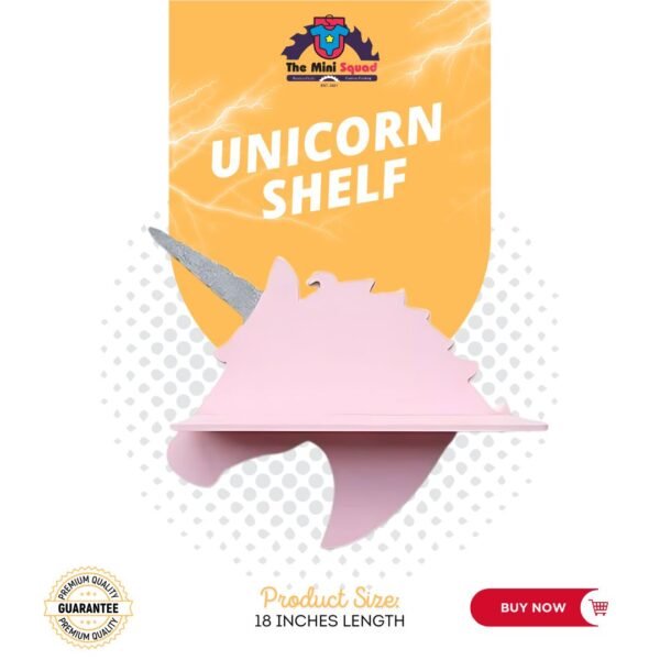 Unicorn Wooden Shelf