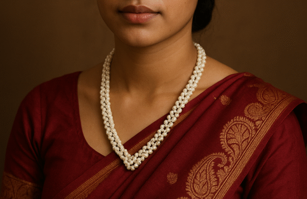 JBS | Luxury Pearl Handmade Necklace | Handcrafted with Love | Timeless Pearl Necklace | Sophisticated Style | 13 Inches
